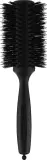 Щётка для волос круглая Janeke Black Line Tumbled Wood Hairbrush для прикорневого объёма, чёрное дерево, 65 мм — фото 1