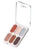 Палетка теней для век Laka Forever 6 Eyeshadow Palette на шесть оттенков, компактная, 7 г, оттенок 02 - Attention — фото 1