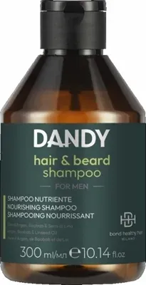 Шампунь для волос и бороды Dandy Hair and Beard Shampoo мужской, для ежедневного применения, 300 мл
