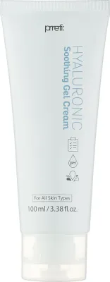 Гель-крем для лица Prreti Hyaluronic Soothing Gel Cream увлажняющий, успокаивающий, 100 мл