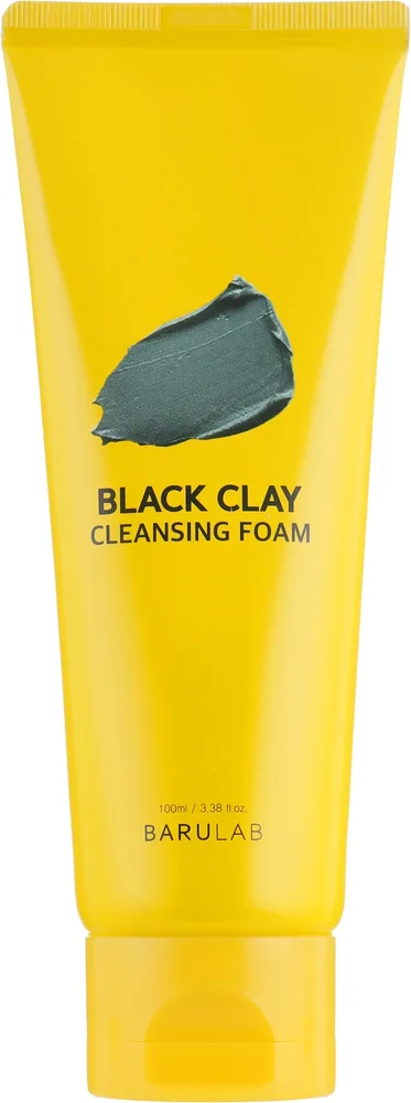Barulab Black Clay Cleansing Foam пенка для умывания с активированным углём и аргановым маслом 100 мл