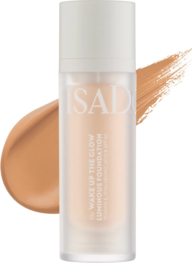 Тональный флюид IsaDora The Wake Up the Glow Luminous Foundation сияющий SPF 50, 30 мл, оттенок 3C - Cool