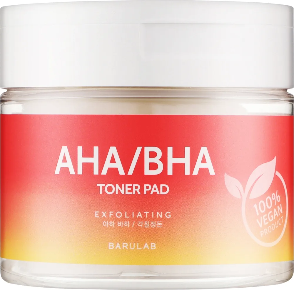 Barulab AHA/BHA Toner Pad тонизирующие пэды для лица с кислотами 60 шт