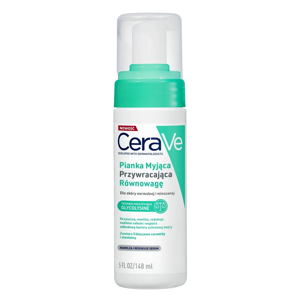 CeraVe Balancing Air Foam Cleanser балансирующая пенка для умывания с керамидами 148 мл