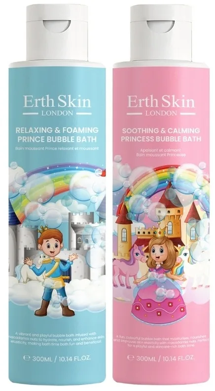 Набор пены для ванны ErthSkin London Royal Shine Princess и Prince 2 шт по 300 мл