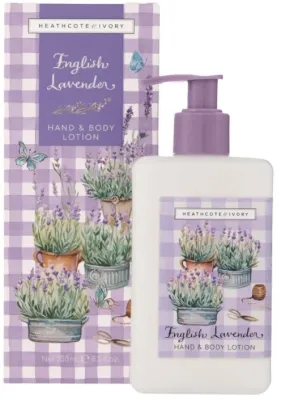 Бальзам для тела Heathcote & Ivory English Lavender Body Lotion с лавандой, розмарином и эвкалиптом, 250 мл