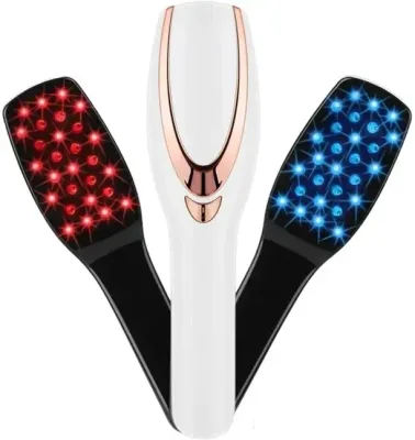 Щётка для волос ErthSkin London Advanced LED Hair Growth Brush массажная, с вибрацией, 1 шт