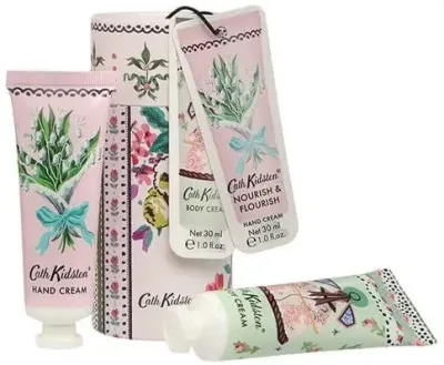 Набор для тела Cath Kidston Wild Flowers крем для рук и крем для тела с маслом ши и какао 30+30 мл