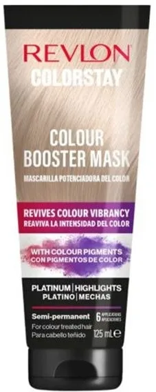 Маска для усиления цвета волос Revlon ColorStay, тонирующие пигменты, пантенол, витамин E, для окрашенных волос, 125 мл, оттенок Platinum