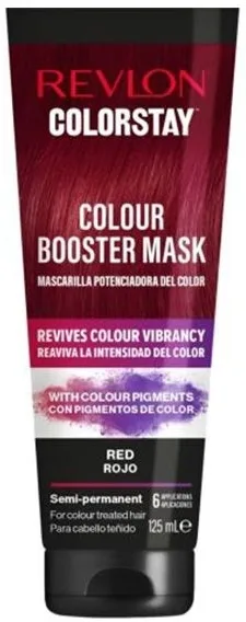 Маска для усиления цвета волос Revlon ColorStay, тонирующие пигменты, пантенол, витамин E, для окрашенных волос, 125 мл, оттенок Red