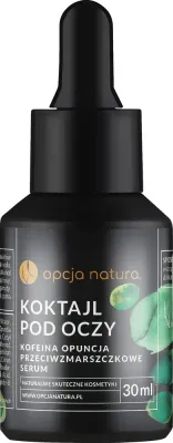 Сыворотка для области вокруг глаз Opcja Natura с кофеином пептидом маслом опунции и макадамии для зрелой кожи 30 мл