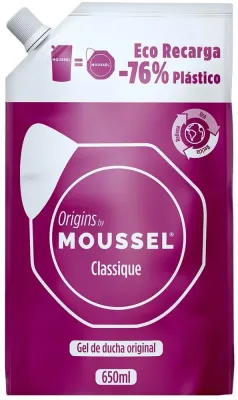 Гель для душа Legrain Moussel Classique сменный блок с эфирными маслами, 650 мл