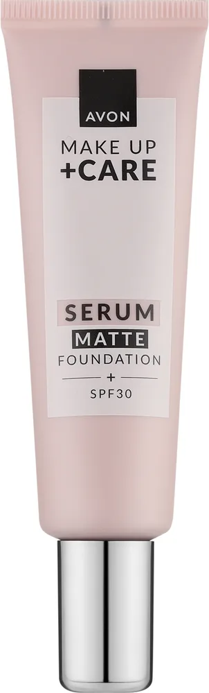 Тональная основа-сыворотка Avon Make Up + Care Serum Matte Foundation матирующая SPF 30, 30 мл, оттенок 420 г
