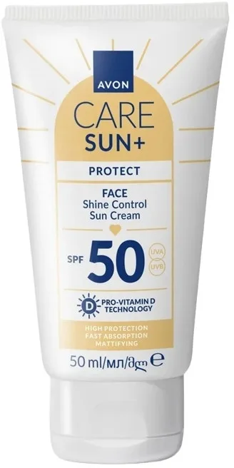 Крем для лица солнцезащитный матирующий Avon Care Sun+ SPF50 50 мл