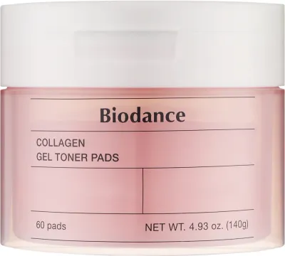 Гелевые тонизирующие патчи Biodance Collagen с коллагеном, эластином и пептидами, 60 шт