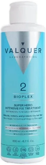 Крем для волос Valquer Bioplex Super Hero восстанавливающий, для повреждённых волос, с маслом жожоба и протеинами пшеницы, 200 мл