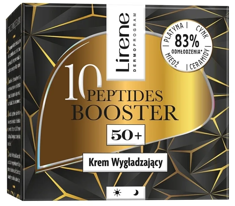 Крем для лица Lirene 10 Peptides Booster 50+ разглаживающий 50 мл
