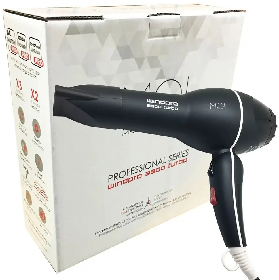 Фен MOI WindPro 3900 Turbo 2200 Вт, ионно-керамическая технология
