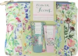 Набор для тела Flower Of Focus Power Through крем для рук и крем для тела с маслом ши и косметичка 30+50 мл — фото 1