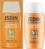 Крем солнцезащитный для лица Isdin Fusion Water Magic Glow SPF 50 сияние водостойкий 50 мл — фото 2