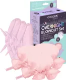 Набор для укладки локонов Glov CoolCurl Overnight Blowout бигуди-подушки 3 шт и атласные чехлы Mini Anti-Frizz 3 шт розового — фото 2