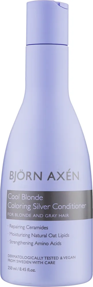 Кондиционер против жёлтых оттенков для светлых волос Bjorn Axen Cool Blonde Coloring Silver Conditioner, 250 мл