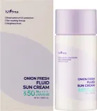 Флюид для лица IsNtree Onion Fresh Fluid Sun Cream солнцезащитный, SPF 50 PA++++, для проблемной кожи, 50 мл — фото 2