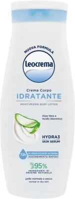 Увлажняющий бальзам для тела Leocrema Moisturising Body Lotion с алоэ вера, 400 мл или