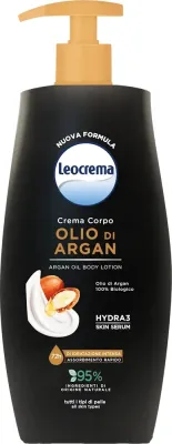 Бальзам для тела Leocrema Argan Oil Body Lotion с органическим маслом арганы, дозатор, 500 мл