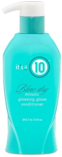 Придающий блеск кондиционер для укладки феном It's a 10 Miracle Blow Dry Glossing Glaze Conditioner, 295.7 мл