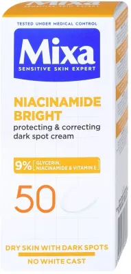 Крем для лица Mixa Niacinamide Bright защитный SPF 50 50 мл