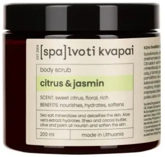 Spalvoti Kvapai Spalvoti Kvapai Body Scrub - Скраб для тела с морской солью Citrus & Jasmin 200 мл