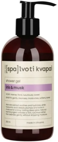 Гель для душа Spalvoti Kvapai Iris & Musk с алоэ вера