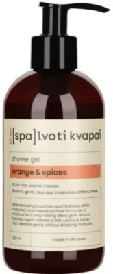Гель для душа Spalvoti Kvapai Orange & Spices с корицей и ванилью