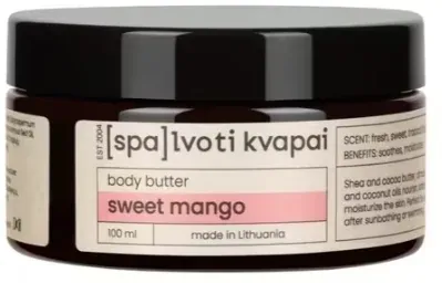 Масло-баттер для тела Spalvoti Kvapai Sweet Mango питательное с маслами какао и ши