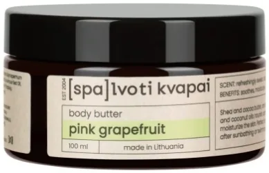 Масло-баттер для тела Spalvoti Kvapai Pink Grapefruit питательное с маслами какао и ши