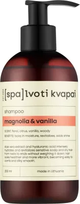 Шампунь Spalvoti Kvapai Magnolia & Vanilla увлажняющий с гиалуроновой кислотой, 250 мл
