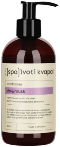 Питательный кондиционер для волос «Ирис и мускус» Spalvoti Kvapai Conditioner Iris & Musk, 250 мл