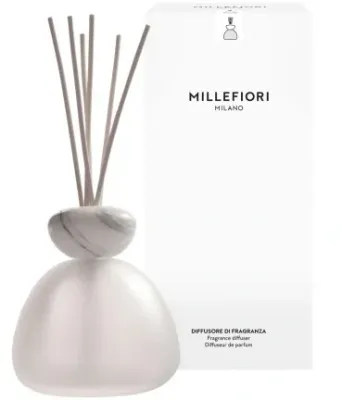 Флакон для аромадиффузора Millefiori Milano Air Design Marble Glass матовый с белым