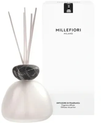 Флакон для аромадиффузора Millefiori Milano Air Design Marble Glass матовый с чёрным