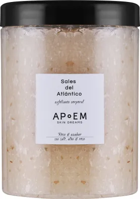Apoem APoEM Skin Dreams Sales Del Atlantico Body Scrub See Salt, Aloe & Rose - Скраб для тела Sales Del Atlantico морская соль, алоэ, роза 1000 г