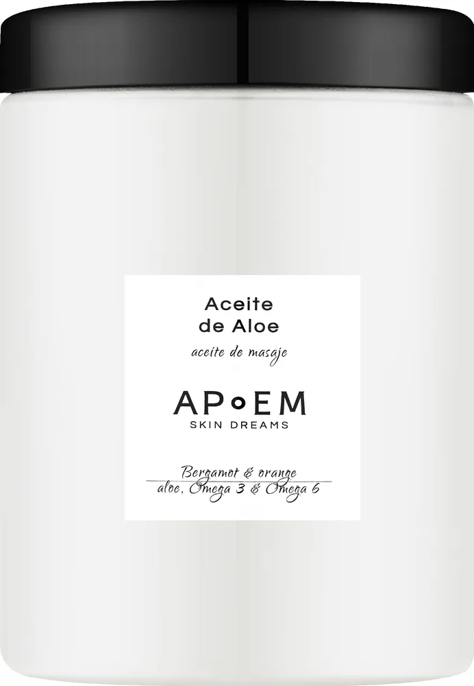 Масло для массажа тела Apoem Skin Dreams с алоэ Bergamot & Orange лёгкое