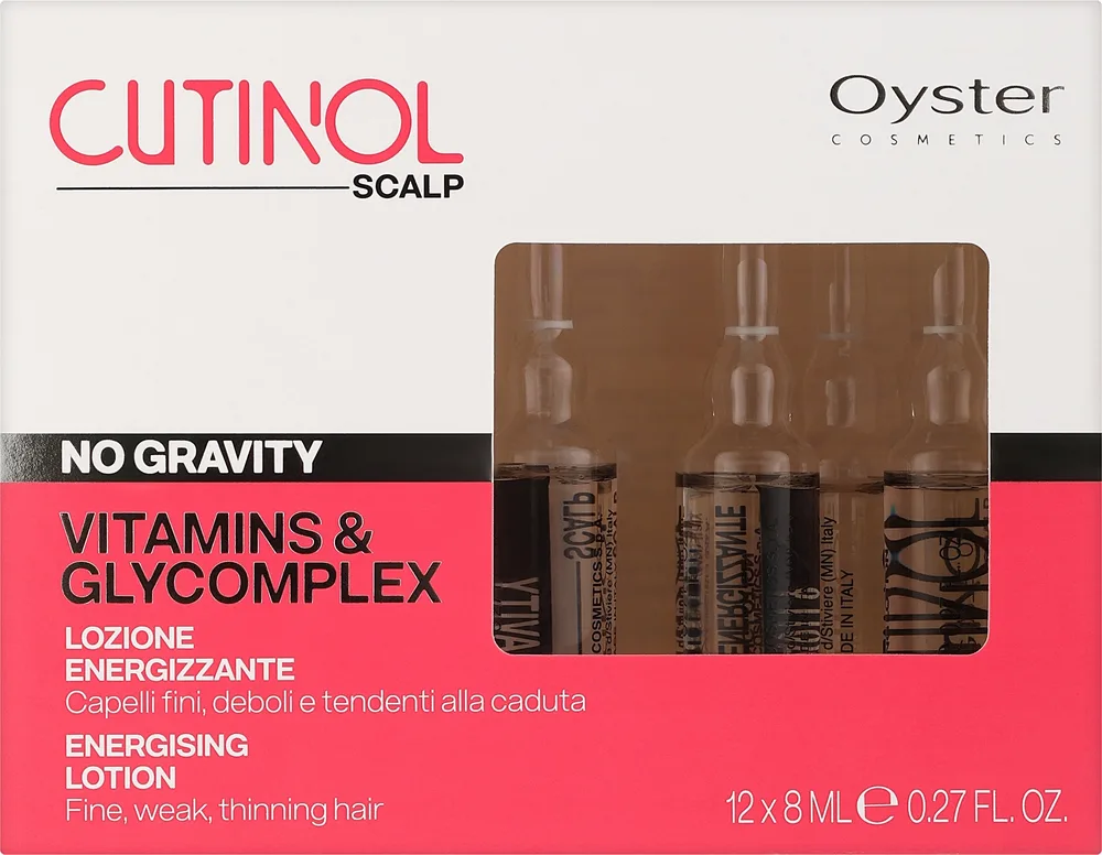 Лосьон для волос Oyster Cosmetics Cutinol Sculp No Gravity в ампулах для тонких волос 12 x 8 мл
