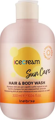 Шампунь-гель для волос и тела Inebrya Ice Cream Sun Care после солнца, 300 мл