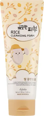 Esfolio Pure Skin Rice Cleansing Foam пенка для умывания с экстрактом и ферментом риса 150 мл