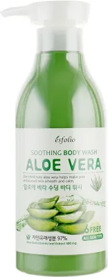 Успокаивающий гель для душа Esfolio Aloe Vera Soothing с соком алоэ, 500 мл