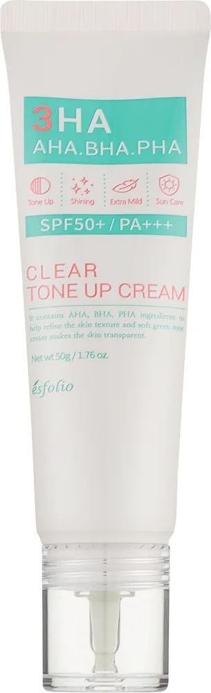 Крем для лица Esfolio 3HA Clear Tone Up тонизирующий 50 г