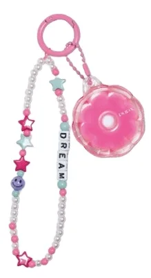 Набор Pupa Happy Charms Rosa блеск для губ 0.4 мл и сумочка-брелок розового, оттенок Dream Rosa