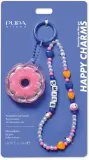 Набор Pupa Happy Charms Blu блеск для губ 0.4 мл и сумочка-брелок синего, оттенок Smile Blu — фото 2