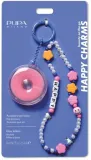 Набор Pupa Happy Charms Blu блеск для губ 0.4 мл и сумочка-брелок синего, оттенок Smile Blu — фото 4